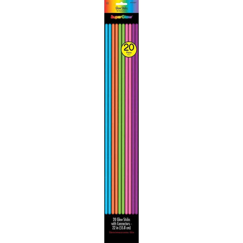 Buy Novelties Glow Sticks - Multicolor 22 In. 20/pkg. sold at Party Expert