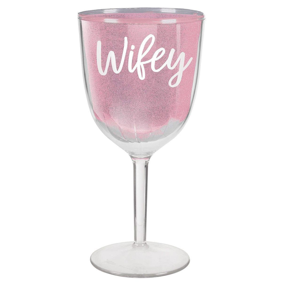 AMSCAN CA Novelties Wifey Glitter Wine Goblet