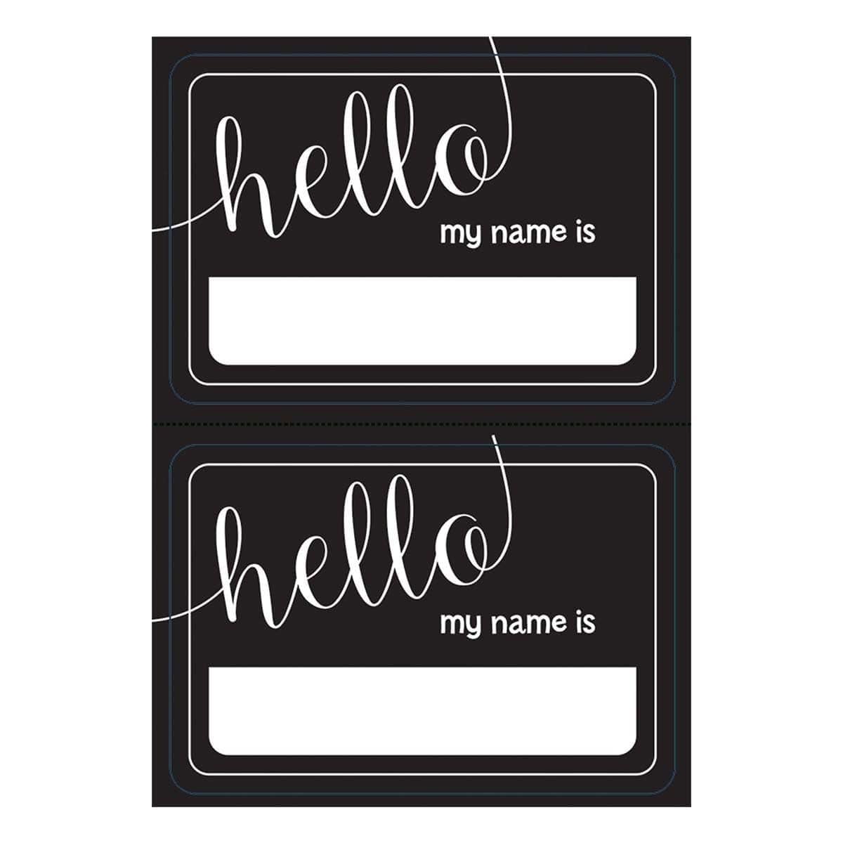 Buy Paper Goods Name Tag - Chalkboard Look 100/pkg. sold at Party Expert
