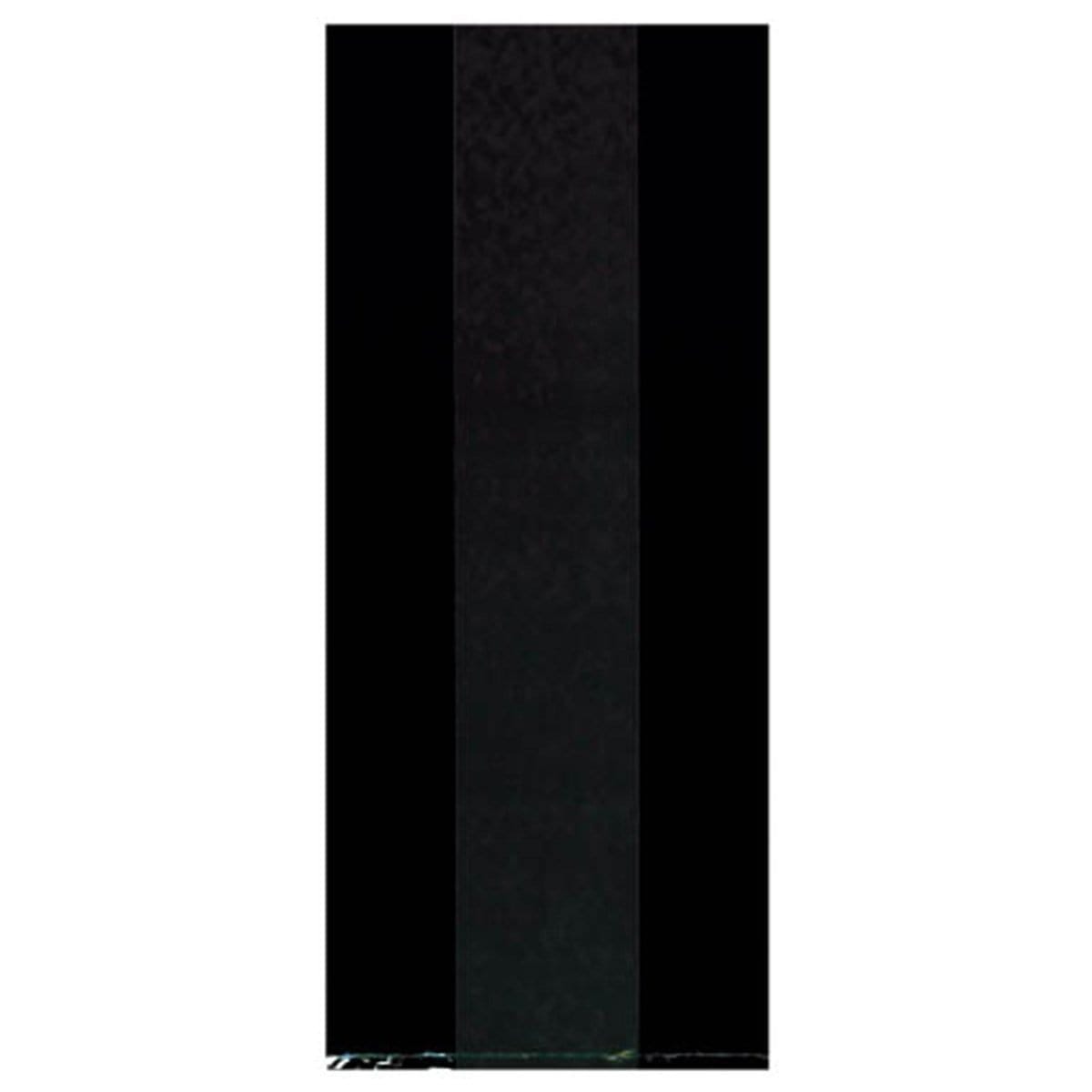 Buy Party Supplies Cello Bags - Black 9.5 x 4 x 2.25 in. 25/pkg sold at Party Expert