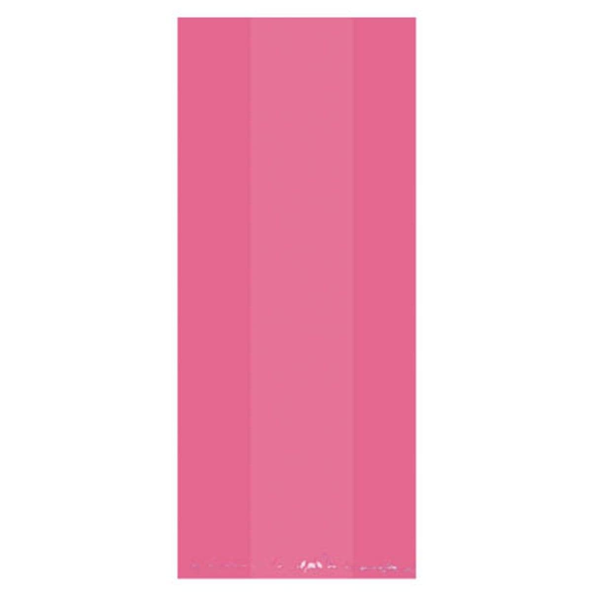 Buy Party Supplies Cello Bags - Bright Pink 9.5 x 4 x 2.25 in. 25/pkg sold at Party Expert