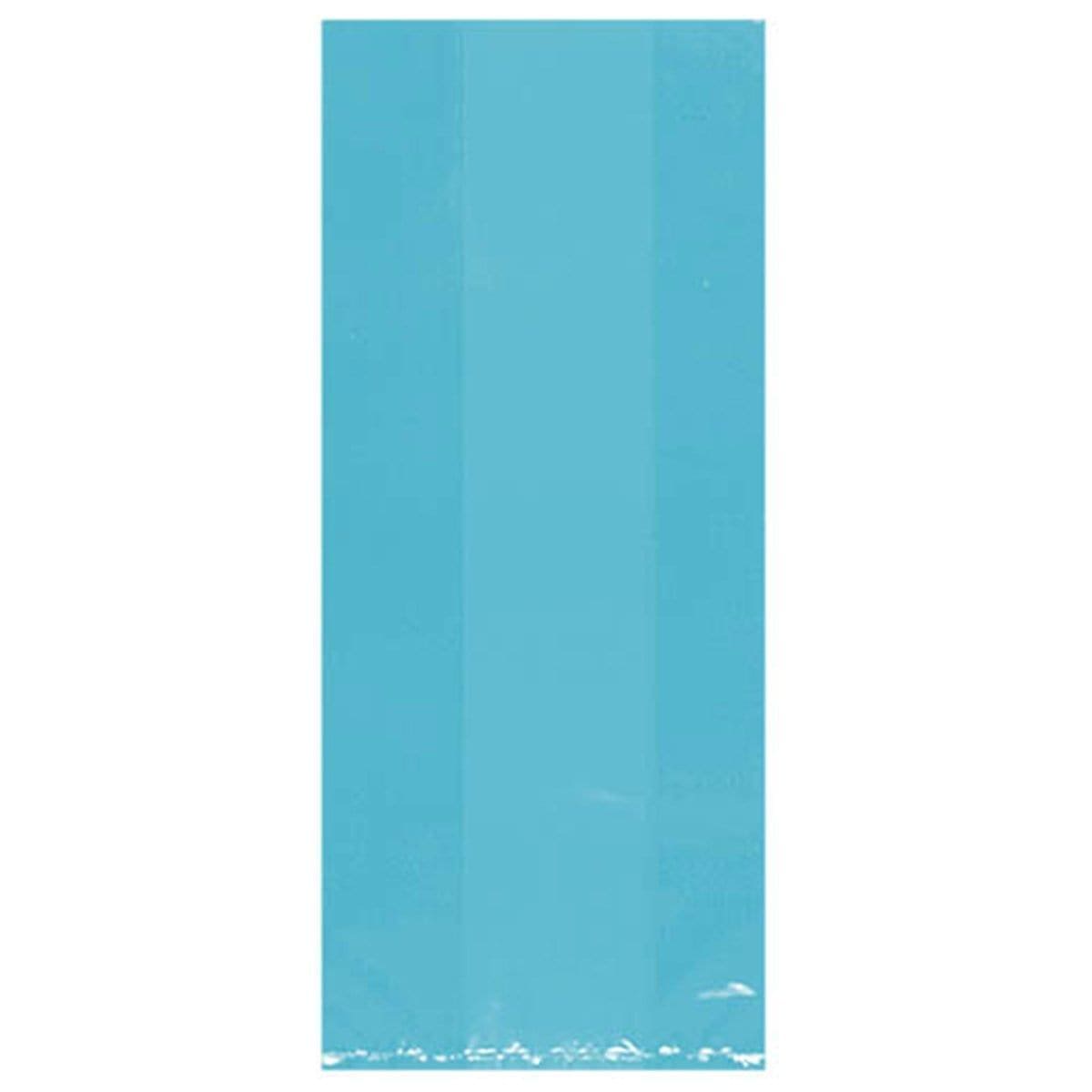 Buy Party Supplies Cello Bags - Caribbean Blue 9.5 x 4 x 2.25 in. 25/pkg sold at Party Expert