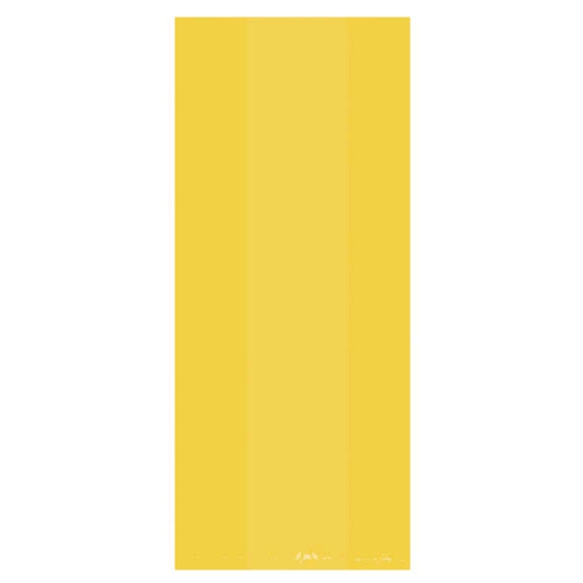 Buy Party Supplies Cello Bags - Yellow 9.5 x 4 x 2.25 in. 25/pkg sold at Party Expert