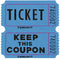 Buy Party Supplies Double Ticket Roll- 2000/pkg. - Blue sold at Party Expert