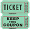Buy Party Supplies Double Ticket Roll- 2000/pkg. - Green sold at Party Expert