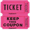 Buy Party Supplies Double Ticket Roll- 2000/pkg.- Pink sold at Party Expert