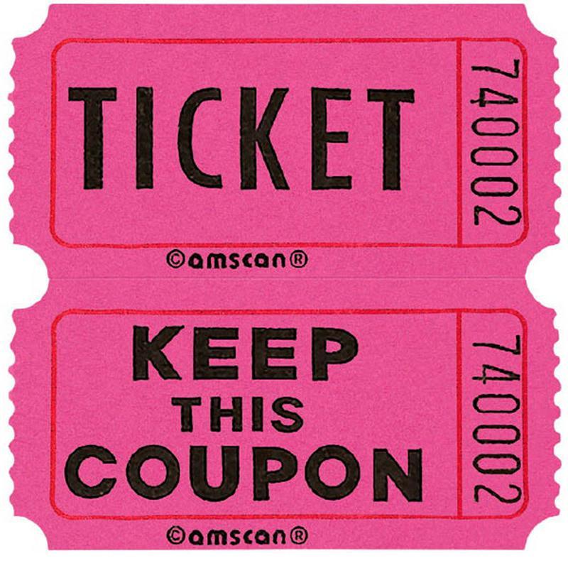 Buy Party Supplies Double Ticket Roll- 2000/pkg.- Pink sold at Party Expert