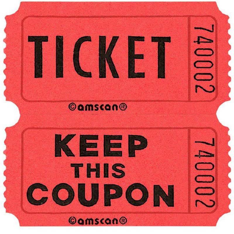 Buy Party Supplies Double Ticket Roll- 2000/pkg.- Red sold at Party Expert