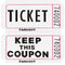 Buy Party Supplies Double Ticket Roll- 2000/pkg. - White sold at Party Expert