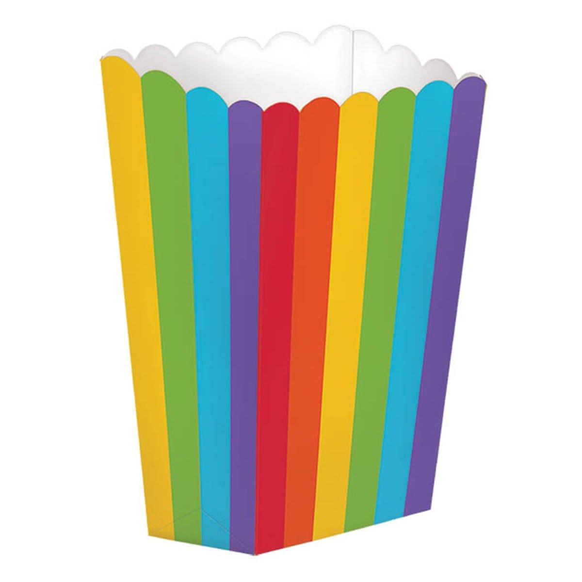 Buy Party Supplies Popcorn Box - rainbow 5/pkg sold at Party Expert