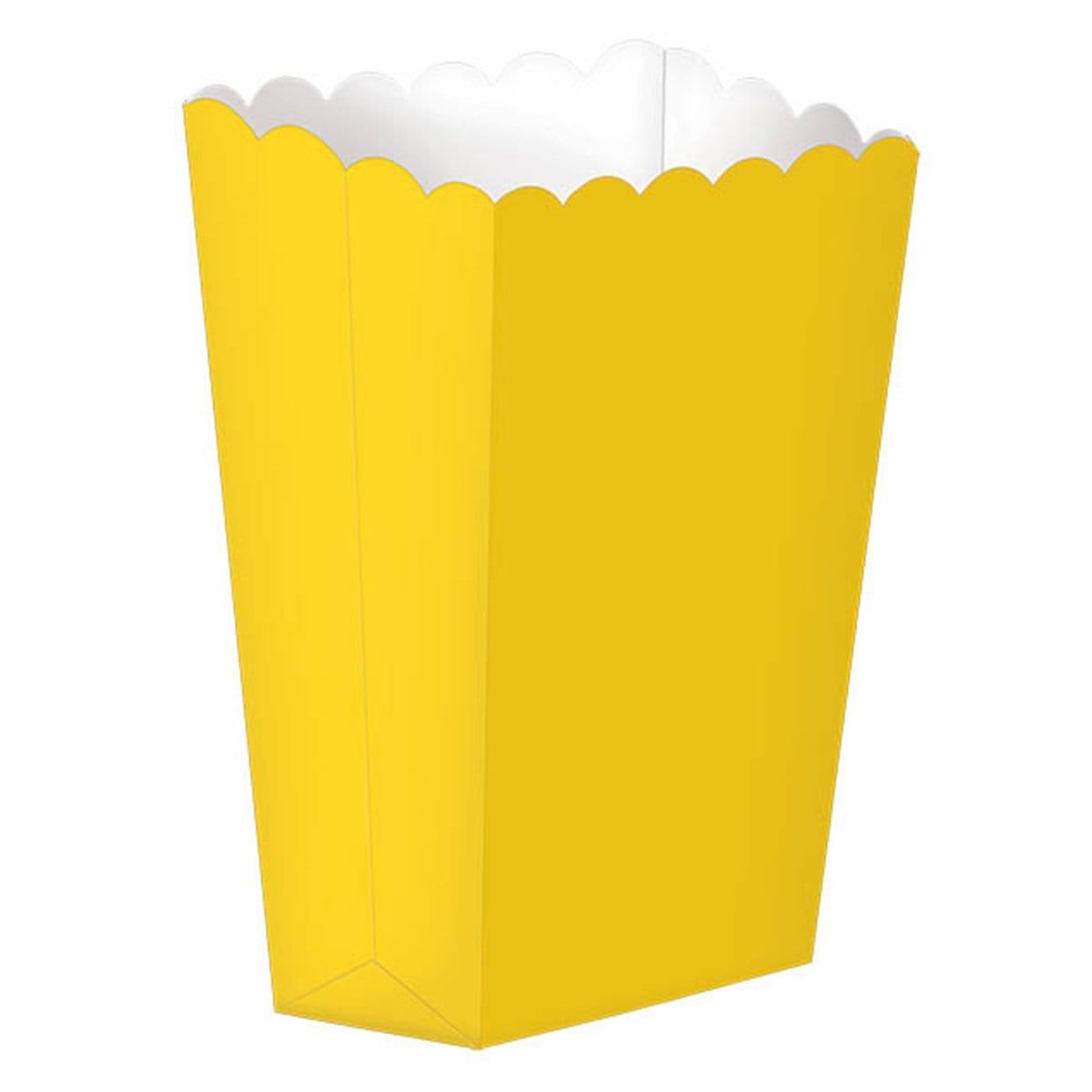 Buy Party Supplies Popcorn Box - Sunshine Yellow 5/pkg sold at Party Expert
