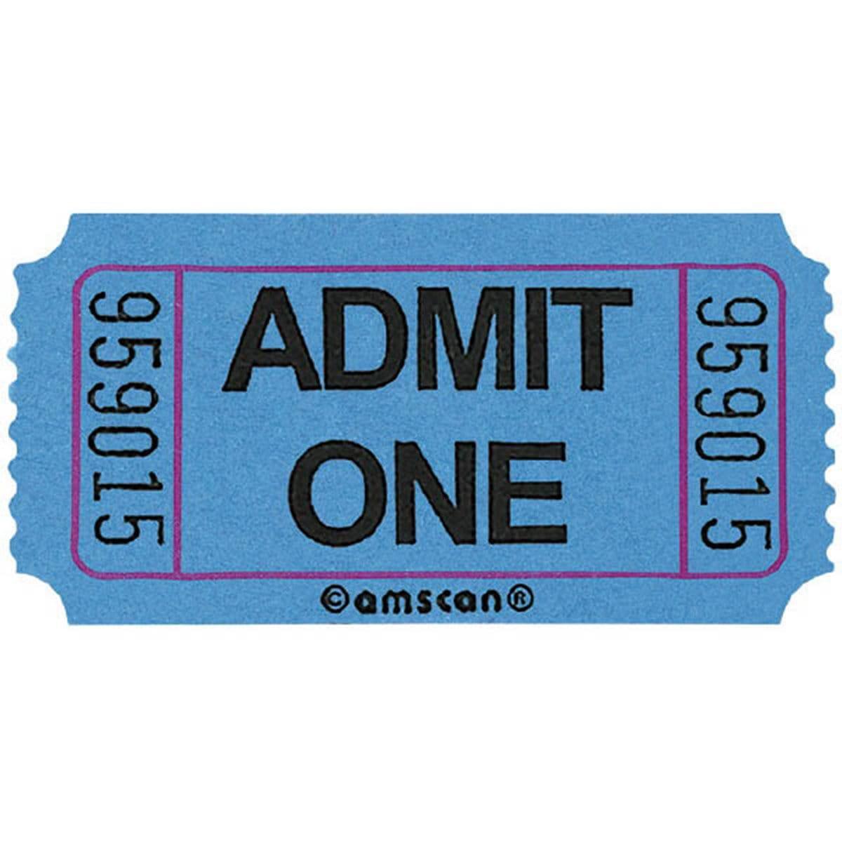 Buy Party Supplies Single Ticket Roll 2000/pkg - Blue sold at Party Expert