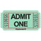 Buy Party Supplies Single Ticket Roll 2000/pkg - Green sold at Party Expert