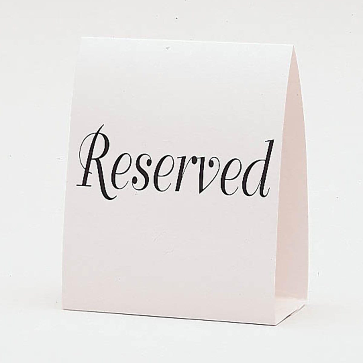 Buy Party Supplies Tablecard "Reserved" sold at Party Expert