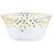 Buy Plasticware Bowl 116 oz. - Gold Dots sold at Party Expert