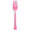 Buy Plasticware Bright Pink Plastic Forks, 20 Count sold at Party Expert