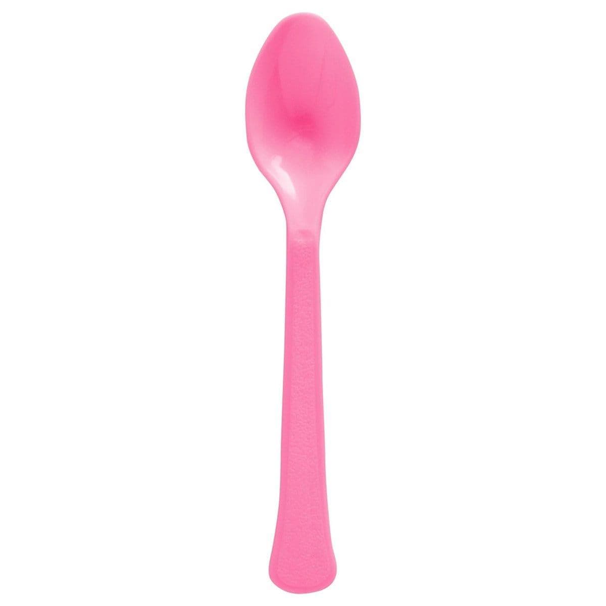 Buy Plasticware Bright Pink Plastic Spoons, 20 Count sold at Party Expert