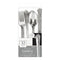 Buy Plasticware Fan Handled Assorted Cutlery - Silver 32/pkg sold at Party Expert