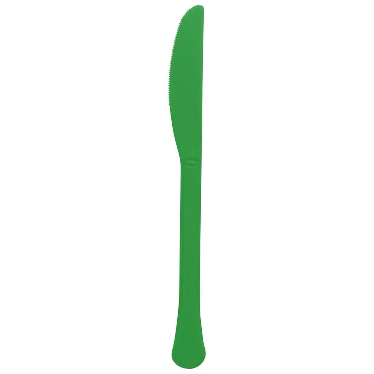Buy Plasticware Festive Green Plastic Knives, 20 Count sold at Party Expert
