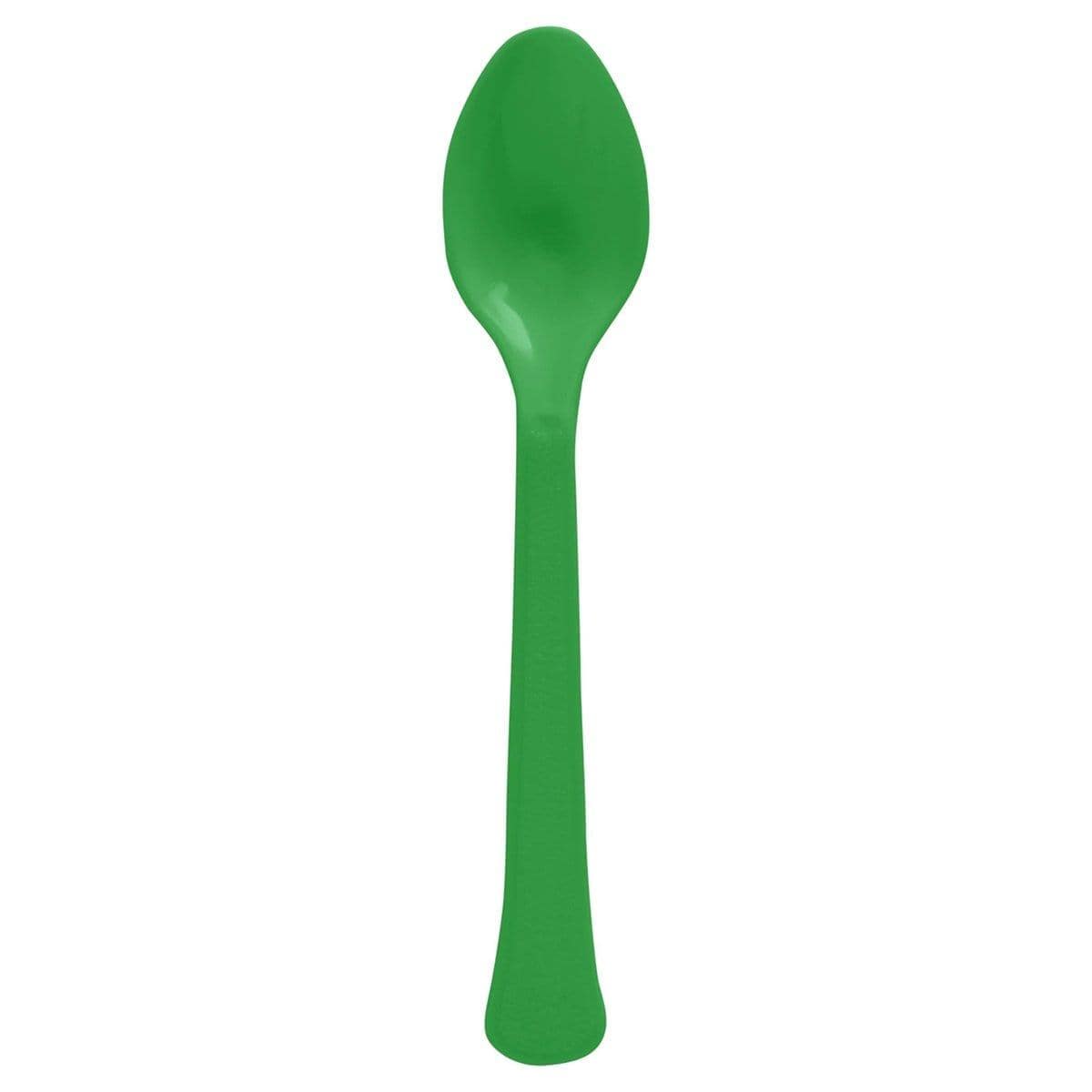 Buy plasticware Festive Green Plastic Spoons, 20 Count sold at Party Expert