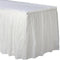 Buy plasticware Frosty White Plastic Table skirt sold at Party Expert