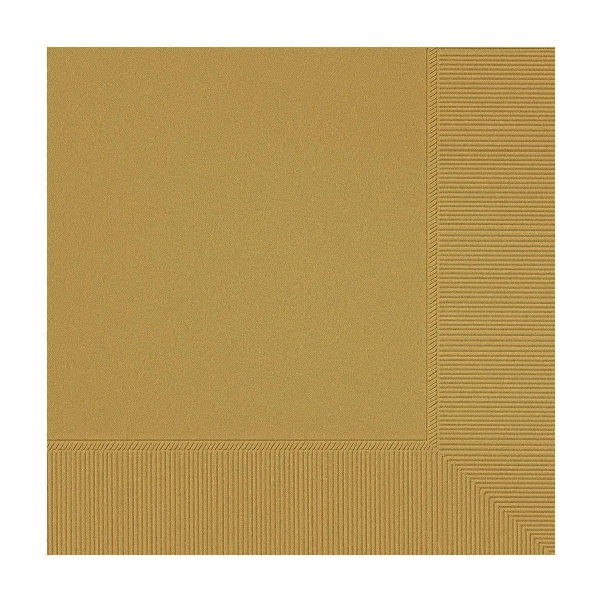 Buy Plasticware Gold Beverage Napkins, 40 Count sold at Party Expert