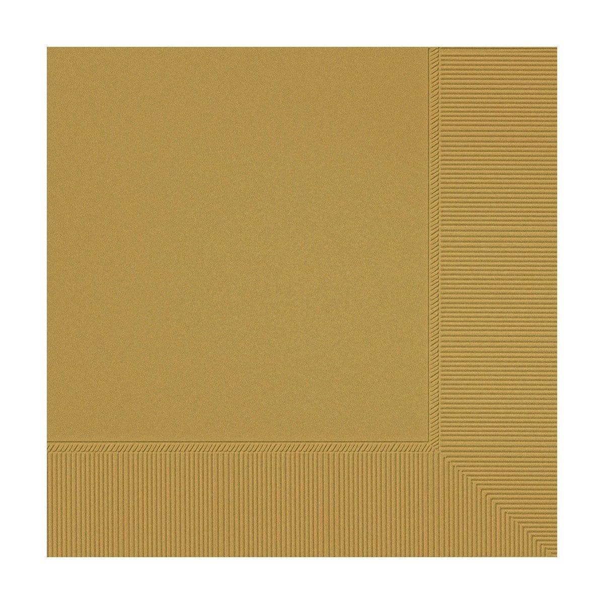 Buy Plasticware Gold Beverage Napkins, 40 Count sold at Party Expert