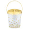 Buy Plasticware Gold Dots Ice Bucket sold at Party Expert