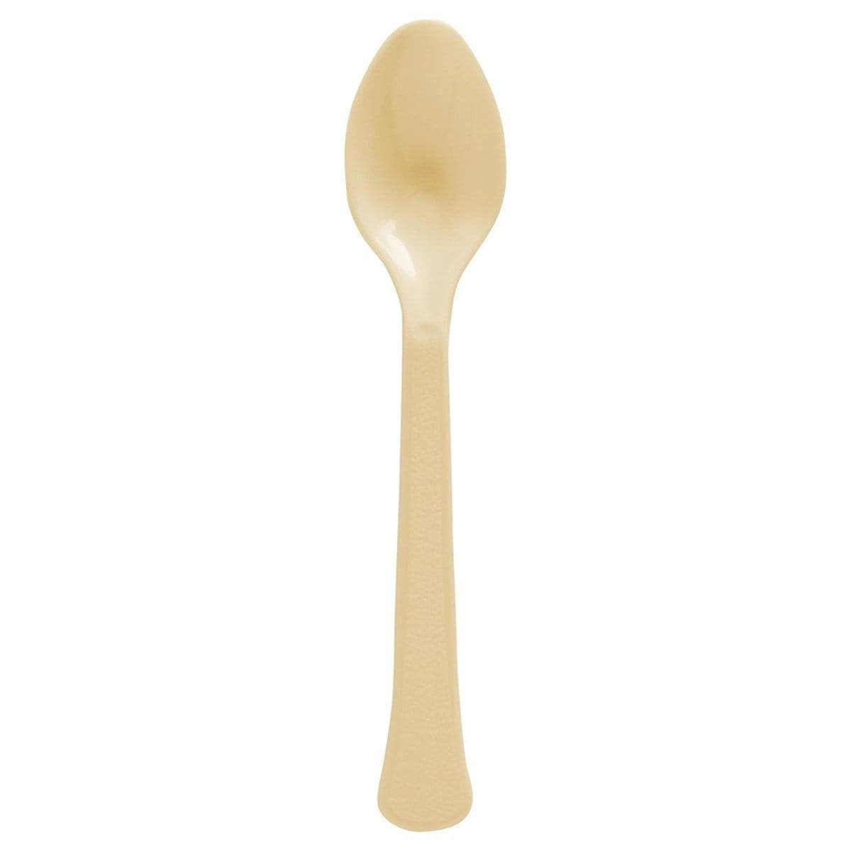 Buy plasticware Gold Plastic Spoons, 20 Count sold at Party Expert
