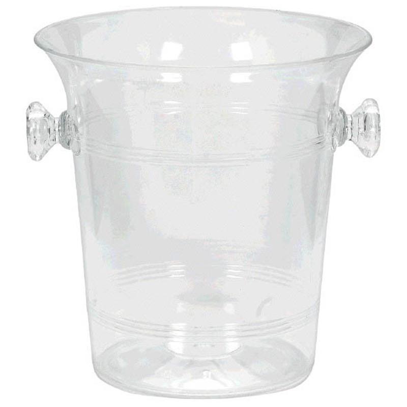 Buy Plasticware Ice Bucket With Knob Handles - Clear sold at Party Expert