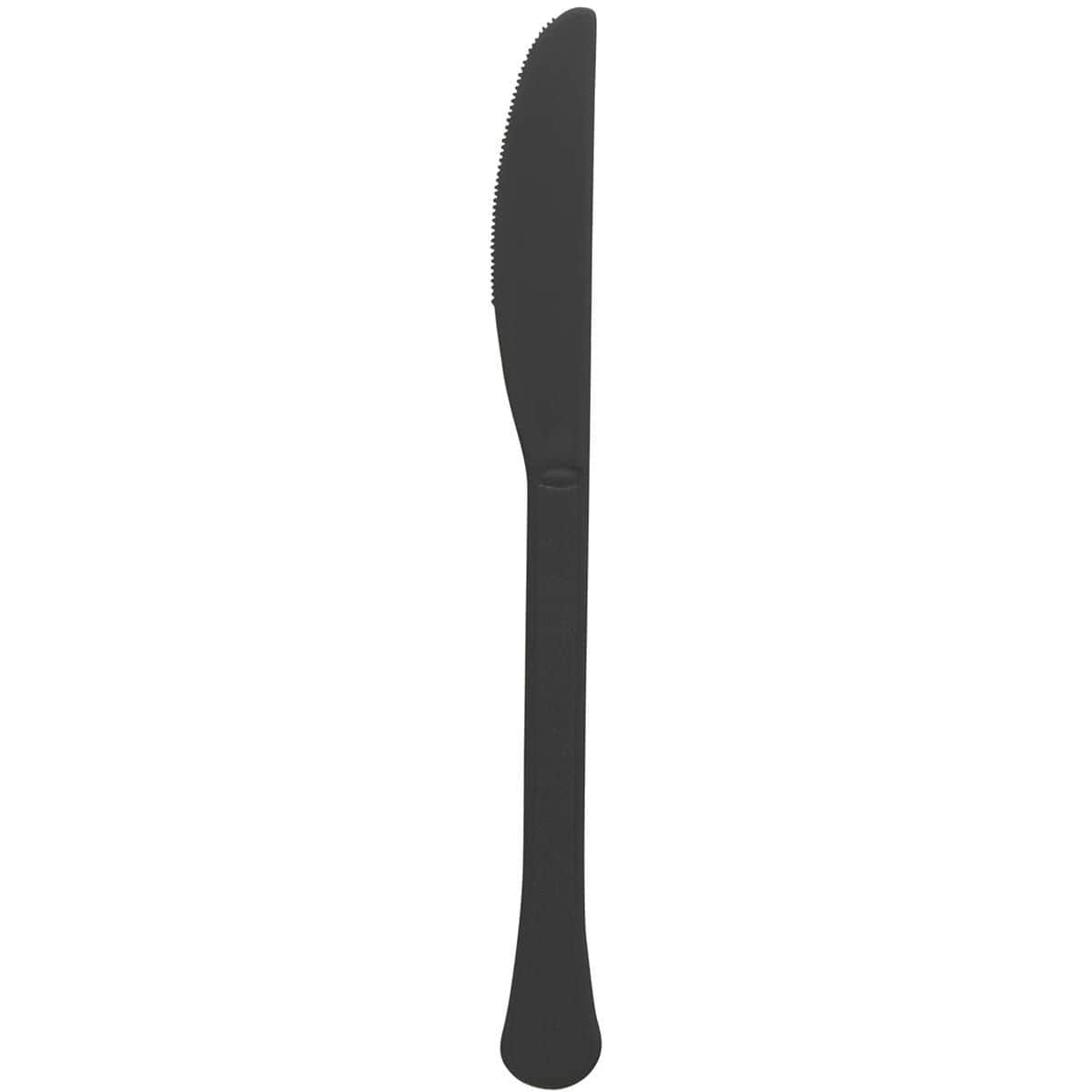 Buy Plasticware Jet Black Plastic Knives, 20 Count sold at Party Expert