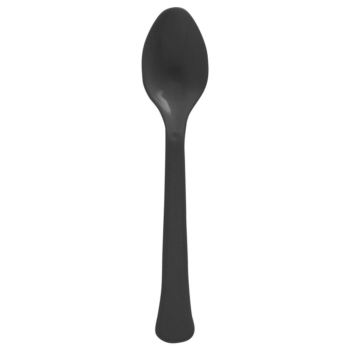 Buy plasticware Jet Black Plastic Spoons, 20 Count sold at Party Expert