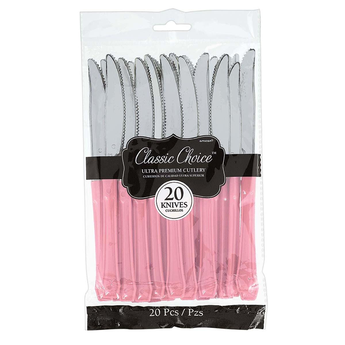 Buy Plasticware Knives Premium 20/pkg. - New Pink sold at Party Expert