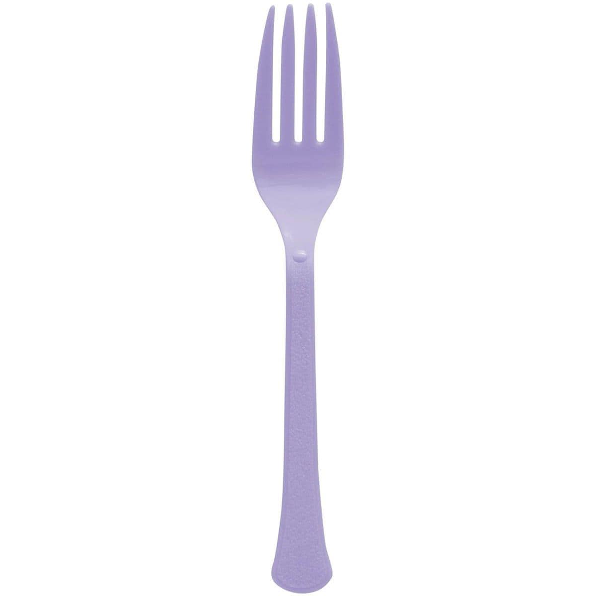 Buy Plasticware Lavender Plastic Forks, 20 Count sold at Party Expert