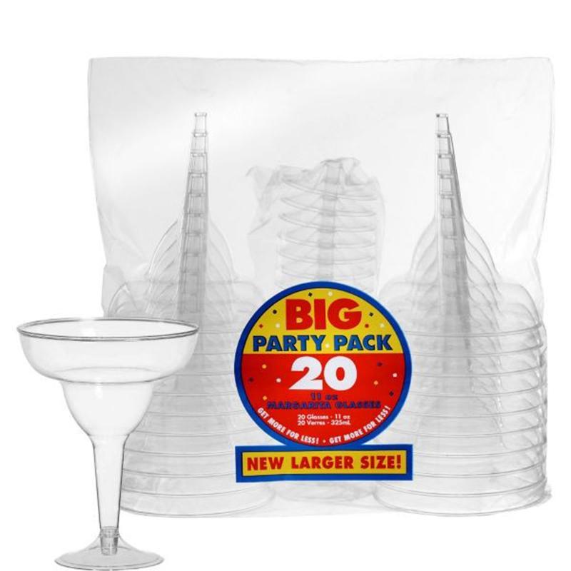 Buy Plasticware Margarita Glass - Clear 20/pkg sold at Party Expert