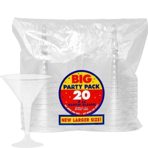 Buy Plasticware Martini Glasses - Clear 8 Oz 20/pkg. sold at Party Expert