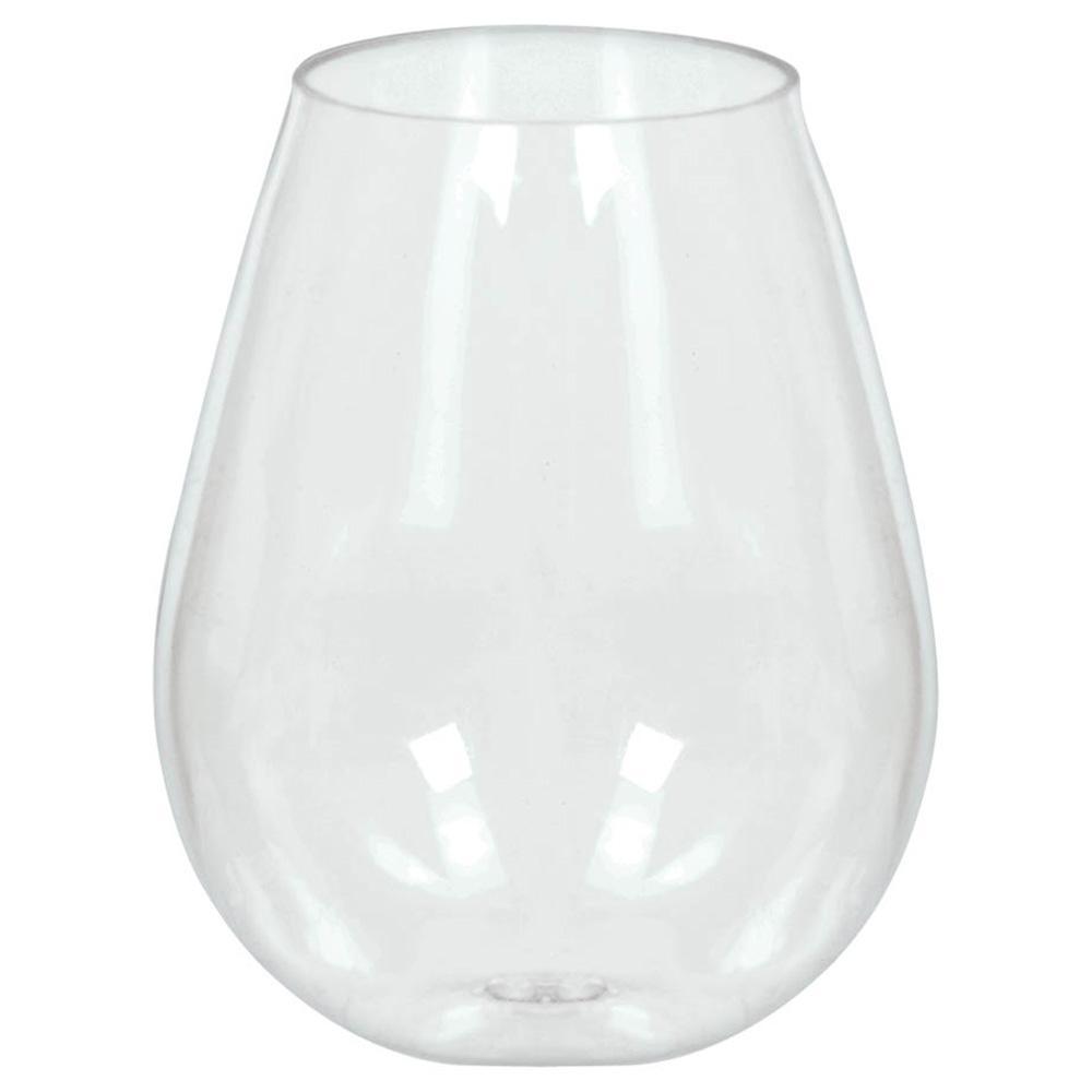 Buy Plasticware Mini Stemless Wine Glasses - Clear 10/pkg. sold at Party Expert