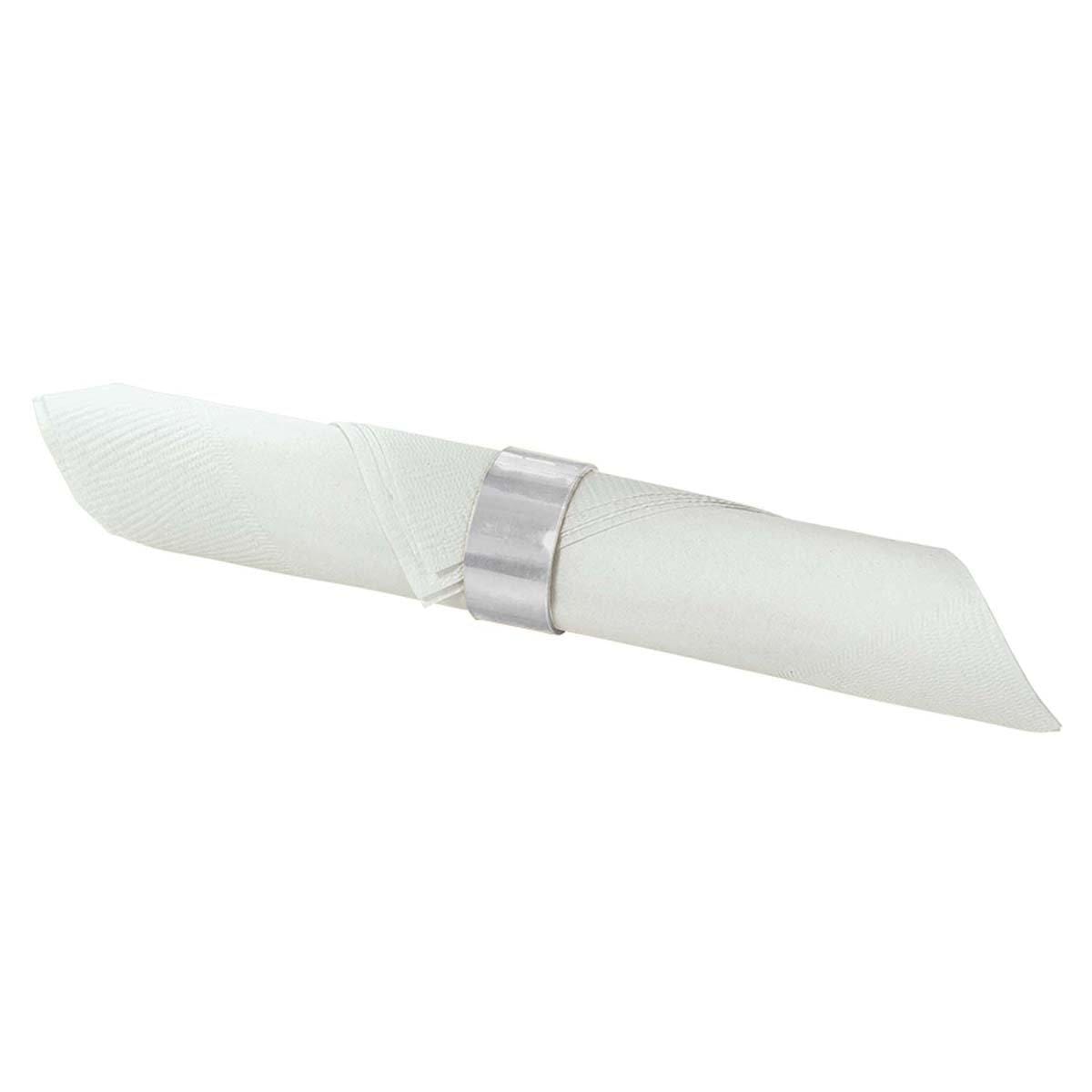 Buy Plasticware Napkin Rings - Silver 8/pkg. sold at Party Expert