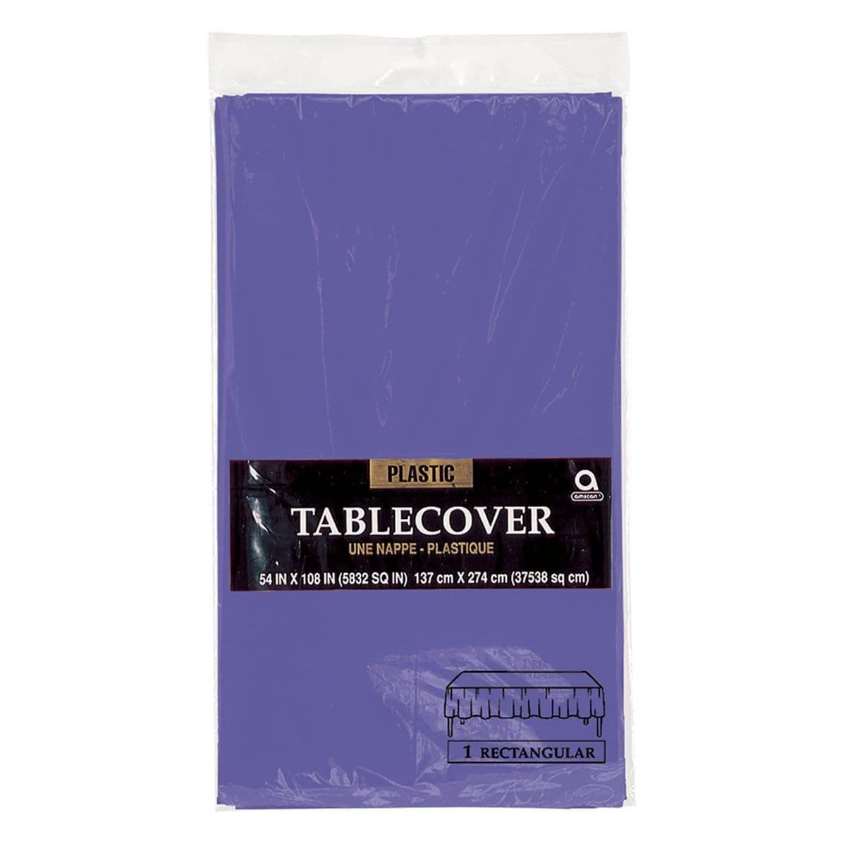 Buy Plasticware New Purple Plastic Tablecover sold at Party Expert