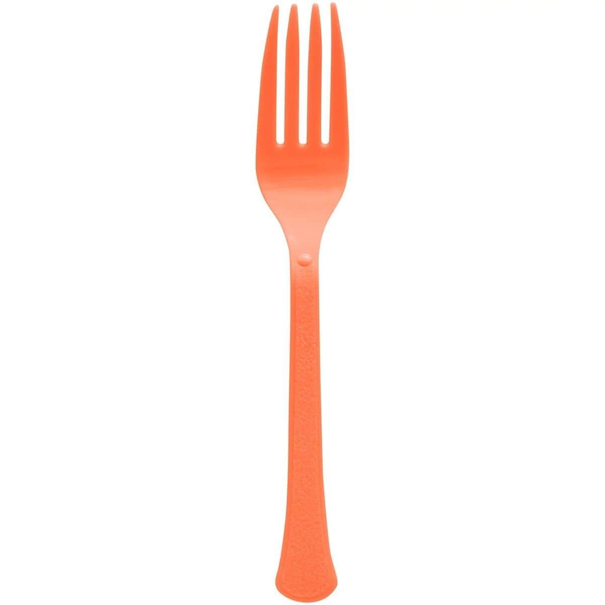 Buy Plasticware Orange Peel Plastic Forks, 20 Count sold at Party Expert