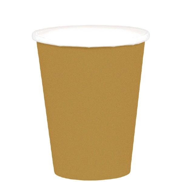Buy Plasticware Paper Cups 9 Oz - Gold 20/pkg. sold at Party Expert