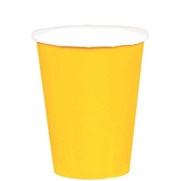 Buy Plasticware Paper Cups 9 Oz - Yellow Sunshine 20/pkg. sold at Party Expert