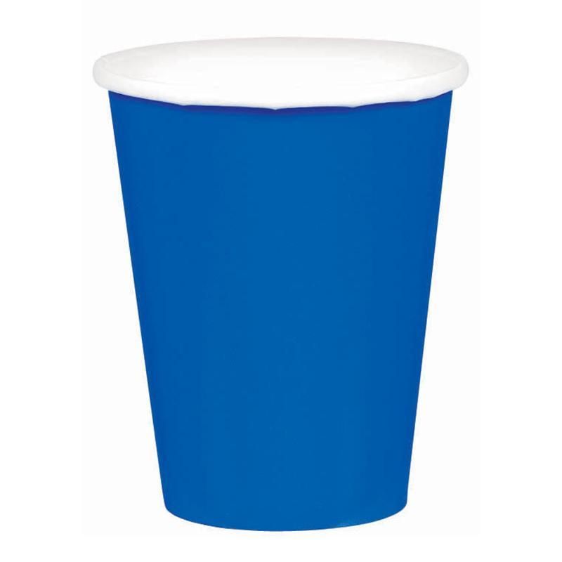 Buy Plasticware Paper Cups - Royal Blue 9 oz 20/pkg sold at Party Expert