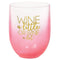 Buy Plasticware Pink Ombre Wine Glass sold at Party Expert