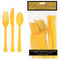 Buy Plasticware Plastic Assorted Cutlery - Yellow Sunshine 24/pkg. sold at Party Expert