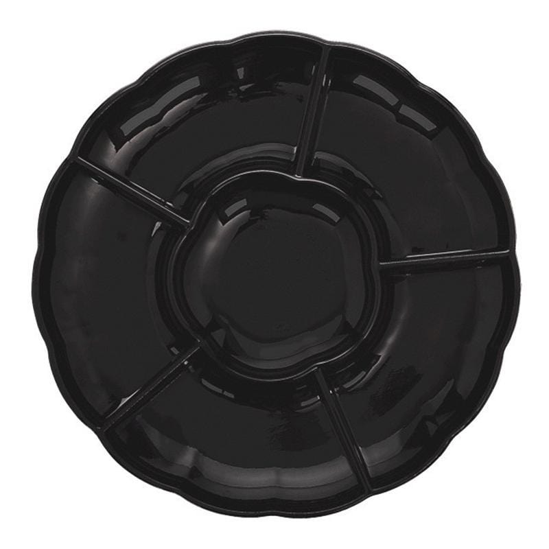 Buy Plasticware Plastic Compartment Tray 16 In. - Black sold at Party Expert
