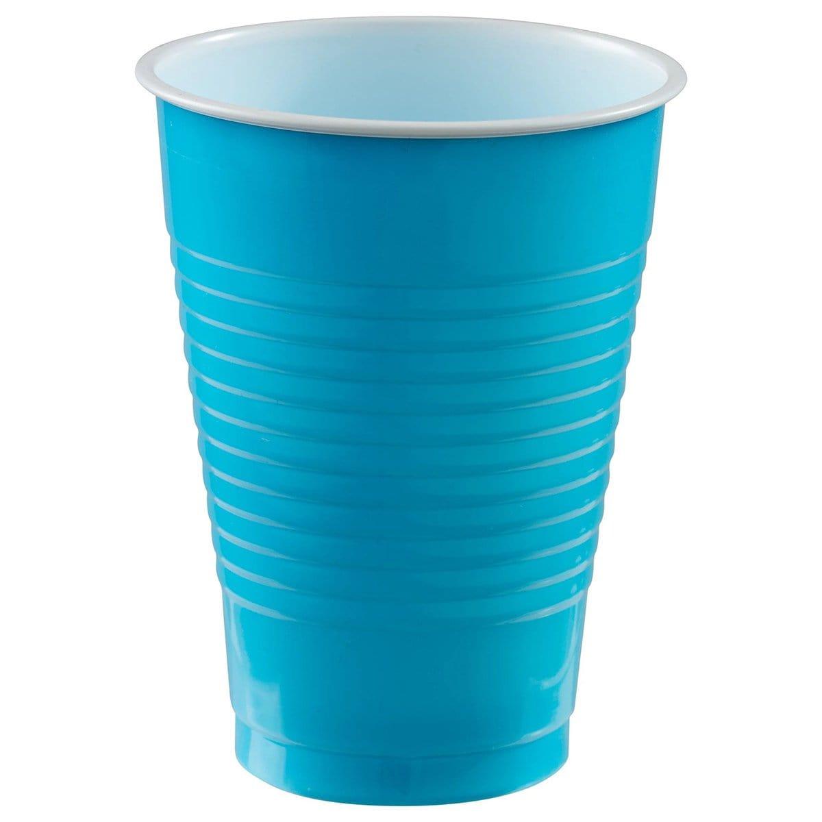 Buy plasticware Plastic Cups 12Oz. 20/Pkg - Caribbean Blue sold at Party Expert
