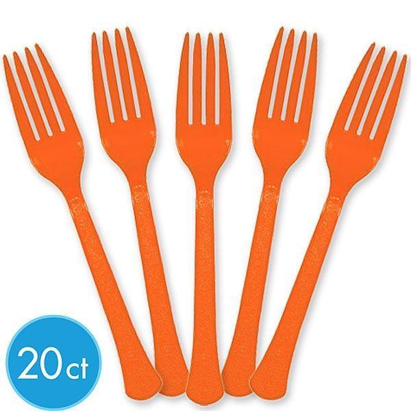 Buy Plasticware Plastic Forks - Orange Peel 20/pkg. sold at Party Expert