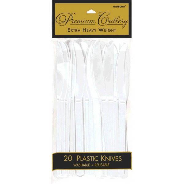 Buy Plasticware Plastic Knives - Frosty White 20/pkg. sold at Party Expert