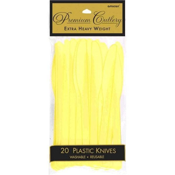 Buy Plasticware Plastic Knives - Light Yellow 20/pkg. sold at Party Expert